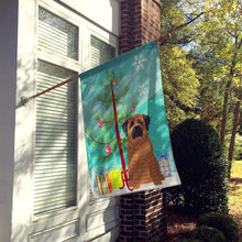 Load image into Gallery viewer, Merry Christmas Tree Mastiff Brindle Flag Canvas House Size BB4140CHF