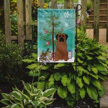 Load image into Gallery viewer, Merry Christmas Tree Mastiff Brindle Garden Flag - Outdoor Decorative Yard Flag BB4140GF