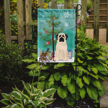 Load image into Gallery viewer, Merry Christmas Tree Mastiff White Garden Flag - Outdoor Decorative Yard Flag BB4142GF