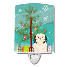 Load image into Gallery viewer, Merry Christmas Tree Lowchen Ceramic Night Light BB4144CNL