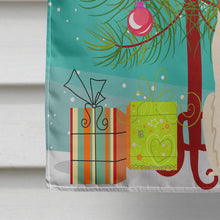 Load image into Gallery viewer, Merry Christmas Tree Borzoi Flag Canvas House Size BB4148CHF