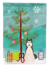 Load image into Gallery viewer, Merry Christmas Tree West Siberian Laika Spitz Garden Flag - Outdoor Decorative Yard Flag BB4150GF