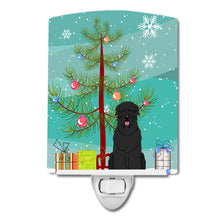 Load image into Gallery viewer, Merry Christmas Tree Black Russian Terrier Ceramic Night Light BB4151CNL