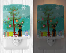 Load image into Gallery viewer, Merry Christmas Tree Manchester Terrier Ceramic Night Light BB4153CNL