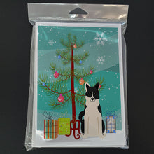 Load image into Gallery viewer, Merry Christmas Tree Russo-European Laika Spitz Greeting Cards Pack of 8