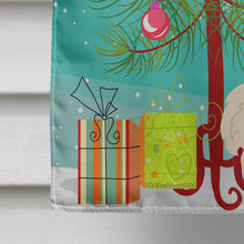 Load image into Gallery viewer, Merry Christmas Tree Samoyed Flag Canvas House Size BB4155CHF