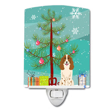 Load image into Gallery viewer, Merry Christmas Tree Russian Spaniel Ceramic Night Light BB4156CNL