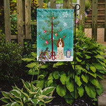 Load image into Gallery viewer, Merry Christmas Tree Russian Spaniel Garden Flag - Outdoor Decorative Yard Flag BB4156GF