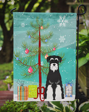 Load image into Gallery viewer, Merry Christmas Tree Standard Schnauzer Salt and Pepper Garden Flag - Outdoor Decorative Yard Flag BB4158GF