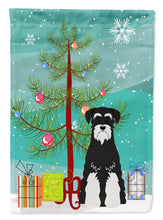 Load image into Gallery viewer, Merry Christmas Tree Standard Schnauzer Salt and Pepper Garden Flag - Outdoor Decorative Yard Flag BB4158GF
