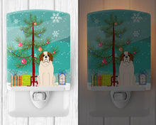 Load image into Gallery viewer, Merry Christmas Tree Saint Bernard Ceramic Night Light BB4160CNL
