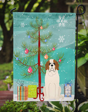 Load image into Gallery viewer, Merry Christmas Tree Saint Bernard Garden Flag - Outdoor Decorative Yard Flag BB4160GF