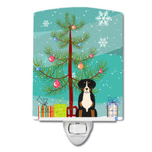 Load image into Gallery viewer, Merry Christmas Tree Greater Swiss Mountain Dog Ceramic Night Light BB4162CNL