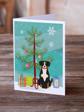 Load image into Gallery viewer, Merry Christmas Tree Entlebucher Greeting Cards Pack of 8