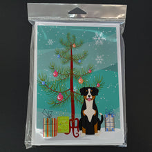 Load image into Gallery viewer, Merry Christmas Tree Entlebucher Greeting Cards Pack of 8
