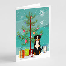 Load image into Gallery viewer, Merry Christmas Tree Entlebucher Greeting Cards Pack of 8
