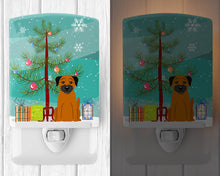 Load image into Gallery viewer, Merry Christmas Tree Border Terrier Ceramic Night Light BB4164CNL