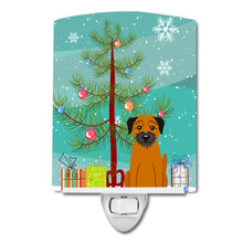 Load image into Gallery viewer, Merry Christmas Tree Border Terrier Ceramic Night Light BB4164CNL