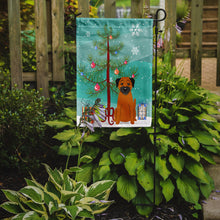 Load image into Gallery viewer, Merry Christmas Tree Border Terrier Garden Flag - Outdoor Decorative Yard Flag BB4164GF
