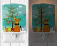 Load image into Gallery viewer, Merry Christmas Tree Airedale Ceramic Night Light BB4166CNL