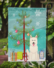 Load image into Gallery viewer, Merry Christmas Tree White German Shepherd Garden Flag - Outdoor Decorative Yard Flag BB4170GF