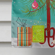 Load image into Gallery viewer, Merry Christmas Tree Central Asian Shepherd Dog Flag Canvas House Size BB4174CHF