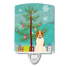 Load image into Gallery viewer, Merry Christmas Tree Central Asian Shepherd Dog Ceramic Night Light BB4174CNL