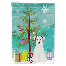 Load image into Gallery viewer, Merry Christmas Tree Miniature Schanuzer White Flag Canvas House Size BB4178CHF