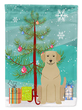 Load image into Gallery viewer, Merry Christmas Tree Yellow Labrador Garden Flag - Outdoor Decorative Yard Flag BB4180GF
