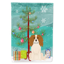 Load image into Gallery viewer, Merry Christmas Tree Cavalier Spaniel Flag Canvas House Size BB4183CHF