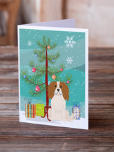 Load image into Gallery viewer, Merry Christmas Tree Cavalier Spaniel Greeting Cards Pack of 8