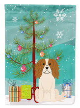Load image into Gallery viewer, Merry Christmas Tree Cavalier Spaniel Garden Flag - Outdoor Decorative Yard Flag BB4183GF