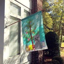Load image into Gallery viewer, Merry Christmas Tree Glen of Imal Grey Flag Canvas House Size BB4184CHF