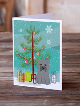Load image into Gallery viewer, Merry Christmas Tree Glen of Imal Grey Greeting Cards Pack of 8
