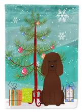 Load image into Gallery viewer, Merry Christmas Tree Irish Water Spaniel Garden Flag - Outdoor Decorative Yard Flag BB4188GF