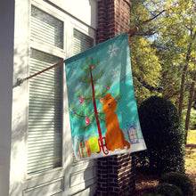Load image into Gallery viewer, Merry Christmas Tree Irish Setter Flag Canvas House Size BB4189CHF