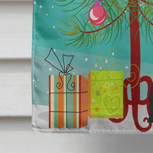 Load image into Gallery viewer, Merry Christmas Tree Giant Schnauzer Flag Canvas House Size BB4191CHF