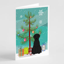 Load image into Gallery viewer, Merry Christmas Tree Giant Schnauzer Greeting Cards Pack of 8