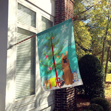 Load image into Gallery viewer, Merry Christmas Tree German Shepherd Flag Canvas House Size BB4192CHF