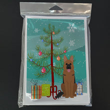 Load image into Gallery viewer, Merry Christmas Tree German Shepherd Greeting Cards Pack of 8