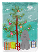 Load image into Gallery viewer, Merry Christmas Tree Poodle Silver Garden Flag - Outdoor Decorative Yard Flag BB4193GF