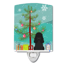 Load image into Gallery viewer, Merry Christmas Tree Poodle Black Ceramic Night Light BB4196CNL