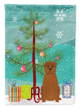 Load image into Gallery viewer, Merry Christmas Tree Dogue de Bourdeaux Garden Flag - Outdoor Decorative Yard Flag BB4198GF