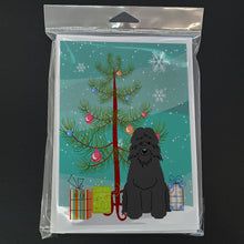 Load image into Gallery viewer, Merry Christmas Tree Bouvier des Flandres Greeting Cards Pack of 8