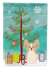 Load image into Gallery viewer, Merry Christmas Tree Papillon Sable White Garden Flag - Outdoor Decorative Yard Flag BB4202GF