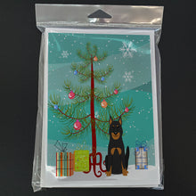 Load image into Gallery viewer, Merry Christmas Tree Beauce Shepherd Dog Greeting Cards Pack of 8