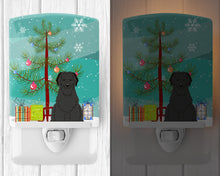 Load image into Gallery viewer, Merry Christmas Tree Briard Black Ceramic Night Light BB4206CNL