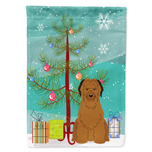 Load image into Gallery viewer, Merry Christmas Tree Briard Brown Flag Canvas House Size BB4207CHF