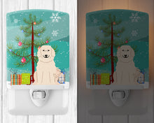 Load image into Gallery viewer, Merry Christmas Tree Great Pyrenese Ceramic Night Light BB4208CNL
