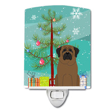Load image into Gallery viewer, Merry Christmas Tree Bullmastiff Ceramic Night Light BB4209CNL